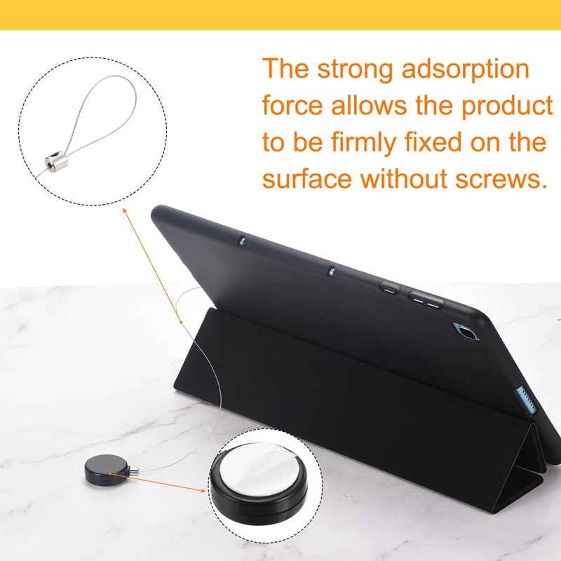 sourcing map 3.3ft Retractable Cable Lock with Latch Remote Control