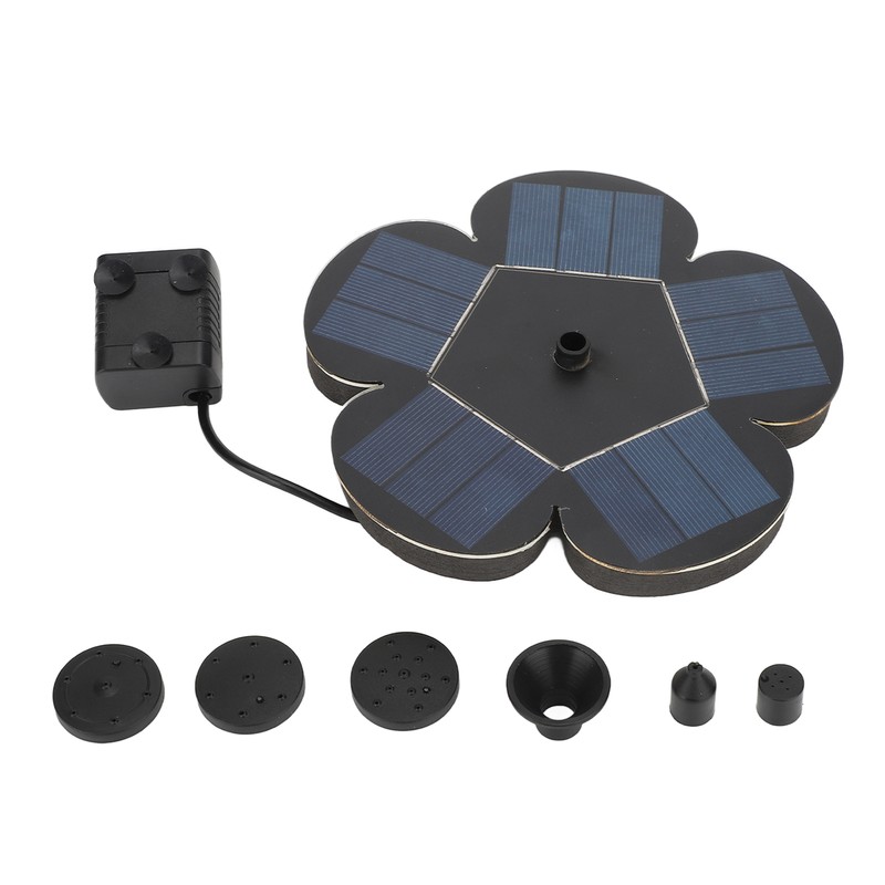 Solar Fountain Solar Powered Plum Blossom Style Fast Start Up