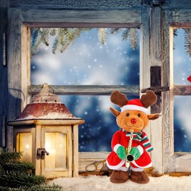 Toyvian Christmas Figure Elk Walking Deer Dancing Electric Toy Funny Gift for Kids Christmas Party Accessories