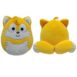 Squishmallow Kellytoy SEGA Sonic, Knuckles, Tails, Shadow Plush Toy (8 Sonic The Tails)