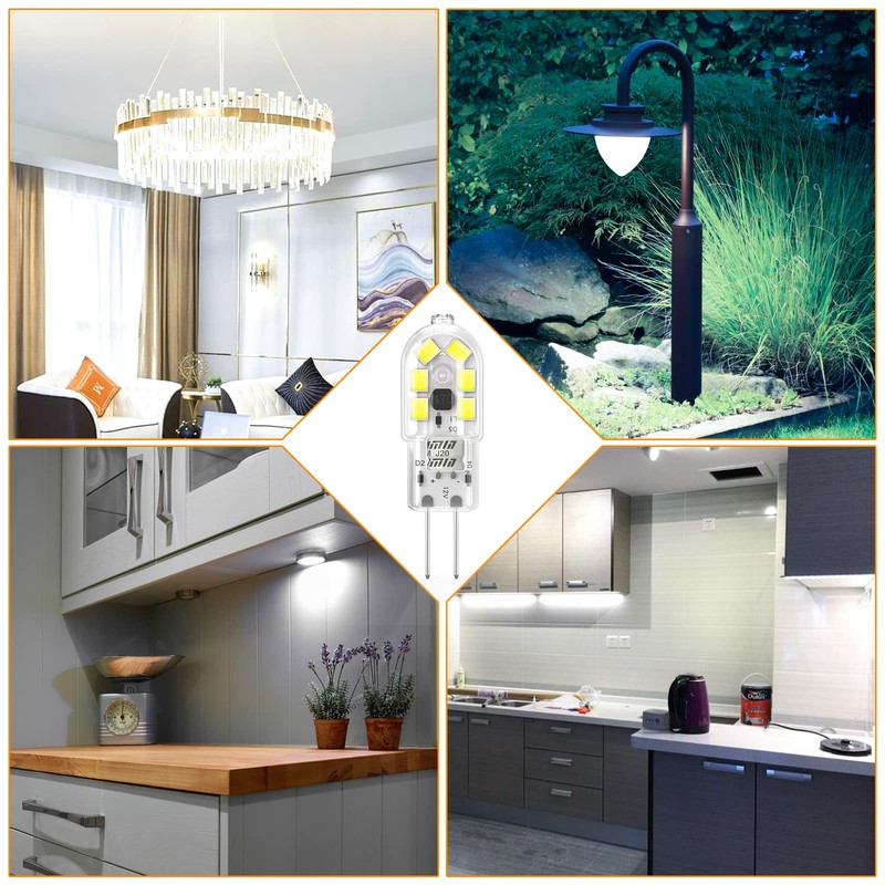 YUIIP G4 LED Bulb, AC/DC 12V JC G4 Bi Pin