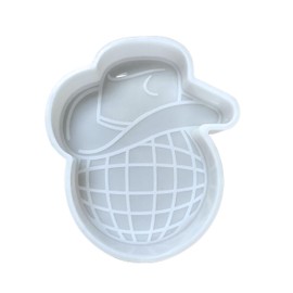 Cowboy Disco Ball Freshie Silicone Mold 5 x 4.5 x 0.8” inches Western Chic Form for Scented Aroma Beads Supplies Resin, Car Candles, Soap Oven Safe Bake Heat Resistant to 400 F