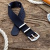 NATO Watch Strap Black 18mm - Seatbelt Nylon - Ultra