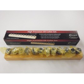 Techniks ER20 Precision Metric Collet Set 12 Piece -04203MS (2mm - 13mm by 1mm) Average .0002" TIR, .039" Collapse Range, CNC Tooling SYIC