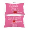 The Purple Tree Designer Couple Pillow Covers (2 Pieces)