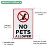 M METERXITY 1-Pack No Pets Allowed Sign, 14 x 10
