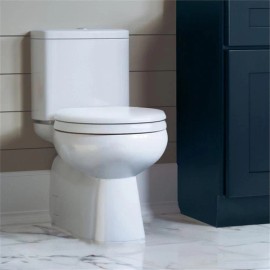 Design House Dalton Round Wood Toilet Seat in White