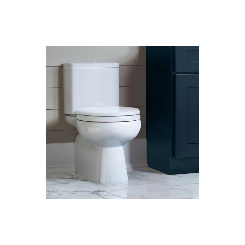 Design House Dalton Round Wood Toilet Seat in White