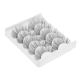 WOONEKY 5pairs Natural Eye Beauty Lashes Lightweight Chemical Fiber False Eyelashes for Daily Use for Weddings Photoshoots and Professional Applications