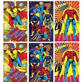 10 X Mini Super Hero Notebooks