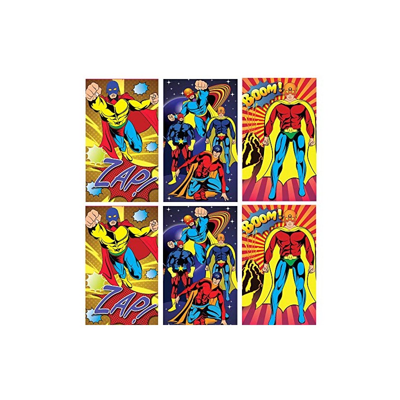 10 X Mini Super Hero Notebooks
