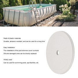 Hztyyier Pool Skimmer Lid Round Plastic Cover Replacement P6991 Swimming Pool Spa Hydrium Steel Wall Pool Set