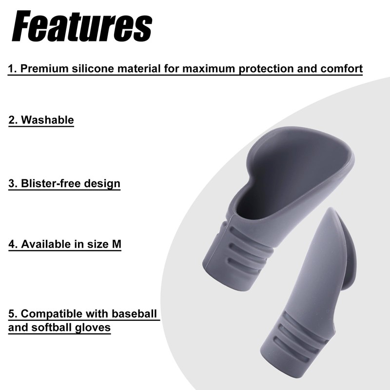 Catcher’s Thumb Guard for Baseball & Softball, Silicone Youth Protective