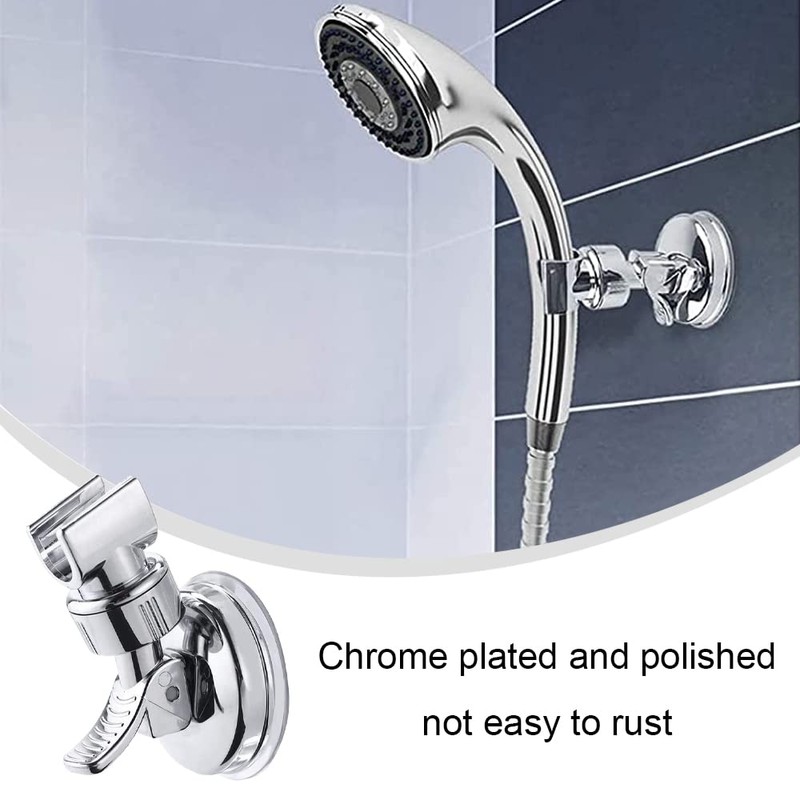 2 Pcs Shower Head Holder Adjustable Suction Cup Shower Head