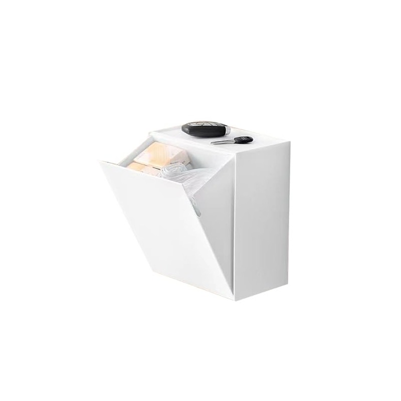 MOTOULAX Wall Mounted Storage Box Flip Lid Design Space Saving