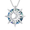 TOUPOP Christmas Gifts Sun and Moon Pendant Necklace for Women
