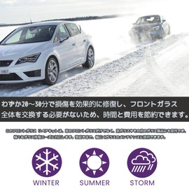 Windshield Crack Repair Kit [2025 Model - Repair Tool + Glass Film + 30ml] Glass Repair Kit for Car Windshield Repair Kit, Glass Chipping Repair Kit, Glass Chipping Repair Kit, Car Glass Chipping