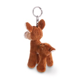 NICI 49200 Reh Keyholder Fawn Mala Magic 10cm Brown-Sustainable Companion Cuddly Animal Pendant Lanyard, Ring & Key Holder
