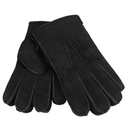 Harrys-Collection HC Unisex Real Lambskin Gloves, Colours: Black, Size XXL