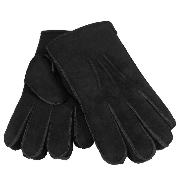 Harrys-Collection HC Unisex Real Lambskin Gloves, Colours: Black, Size XXL