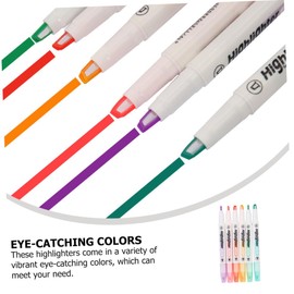 Operitacx Liquid Highlighter, Pack of 18, Highlighter with Brush Tip, Pastel Marker, Gel Highlighter with Chisel Tip, Mild Colour Highlighter, Lightweight Plastic