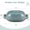 EDGING CASTING Enameled Cast Iron Oval Dutch Oven Pot with