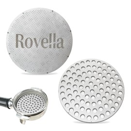 Rovella Coffee Puck Screen for Portafilter, Reusable Mesh Coffee Filter for Espresso Portafilter Filter Basket 1.0mm Thickness, 304 Stainless Steel 2Pcs 51mm