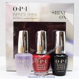OPI Infinite Shine On HOLIDAY SET: Base + Top + XHR G26 Marooned In The Universe