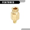 Partuto 1 Pc M6x0.75 Universal Brass Fitting Compression - Car