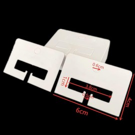 100 Pcs White Hair Clip Display Cards Hair Bow Hairpin Packing Cards Hair Accessories Holder Paper Cardboard for Hair Claw Clips Barrettes Clips, Hair Clips, Clips and Barrettes