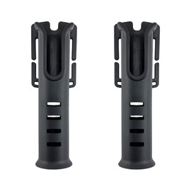 Charmoon Rod Holder for Waist Belt Portable Rangan Fishing Belt Rod Stand 2pcs (Black)