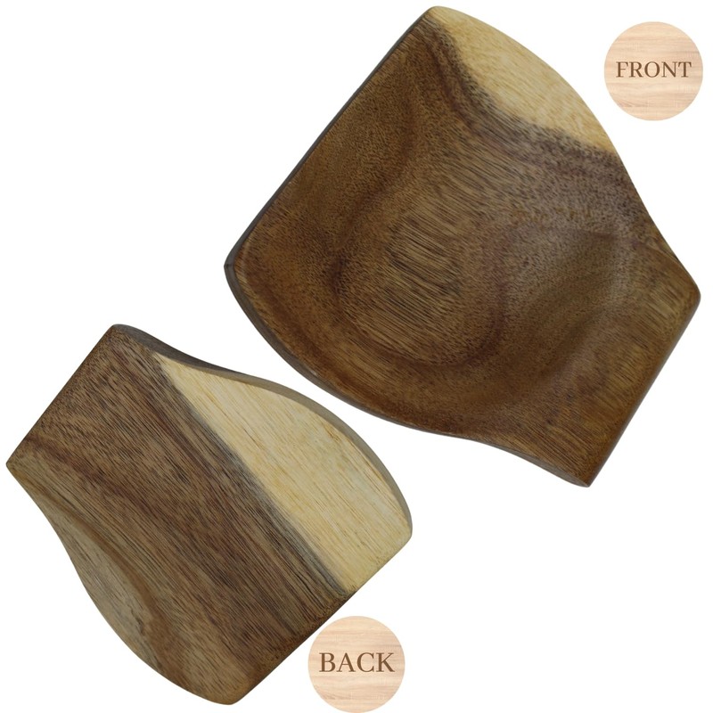 Amore Legno Sforza Wooden Spoon Rest, Cutlery Tray for Spoons