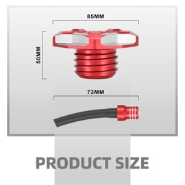 BAOUFF Dirt Bike Gas Cap,CNC Aluminum Motorcycle Gas Fuel Tank Cap for CRF110F CRF110 CRF 110 CRF 110F 2019-2025/CRF125F CRF 125F CRF125 CRF 125 2022-2025 Black