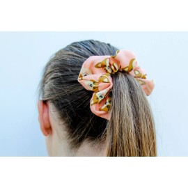 Unbranded Corgie Dog Hair Scrunchies 4 Pack Cotton Elastic Hair Bands Scrunchy Hair Ties