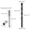 sourcing map Tap and Drill Bit Set, 5/16-24 UNF Thread