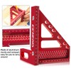 3D Carpenter Square with Degrees Scriber, 22.5-90 Degree Drawing Line