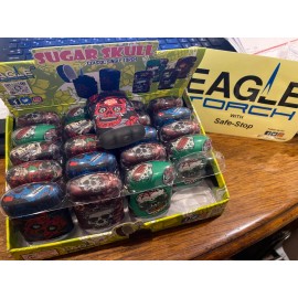 EAGLE Classic Single Torch Sugar Skull Torch Lighters