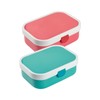Mepal Brotdose Campus mit Bento-Einsatz & Gabel 700 ml, Farbige