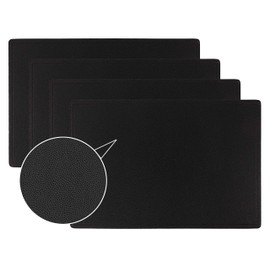 Faux Leather Placemats, PU Table Mats, Set of 4, Waterproof, Stain Resistant, Heat Resistant, Non-Slip Easy to Clean for Kitchen Dining Table,Conference Table