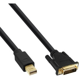 InLine® 1 m Mini Display Port Male to DVI-D (24 1) Male Black black Black 1.5 m