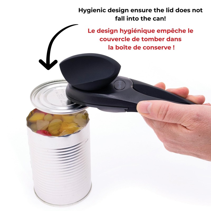 Starfrit MightiCan Can Opener - Safe - Holds Lid and