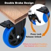 YOOGAA 5” Casters Wheels Casters Set of 4 2000 lbs
