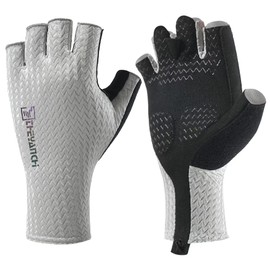 SUJAYU Fingerless Cycling Gloves for Men Bike Gloves for Women Cycling, Breathable Road Bike Gloves for Men Cycling, Guantes para Bicicleta Hombre Guantes Ciclismo Hombre (Grey, Medium)