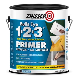 Zinsser 2001 Bulls Eye 1-2-3 All surface Primer, Gallon, White