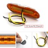 Biqing 10PCS 12V/24V Side Marker Lights Amber,4LED Cab Marker Lights