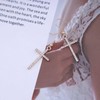 Inilbran Boho Kristall Kreuz Ohrringe Gold Strass Kreuz Tropfen Ohrringe