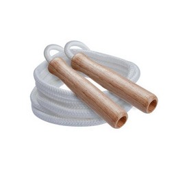 Venbytech for Wooden Handle Nylon Jump Rope, 8 Feet Long