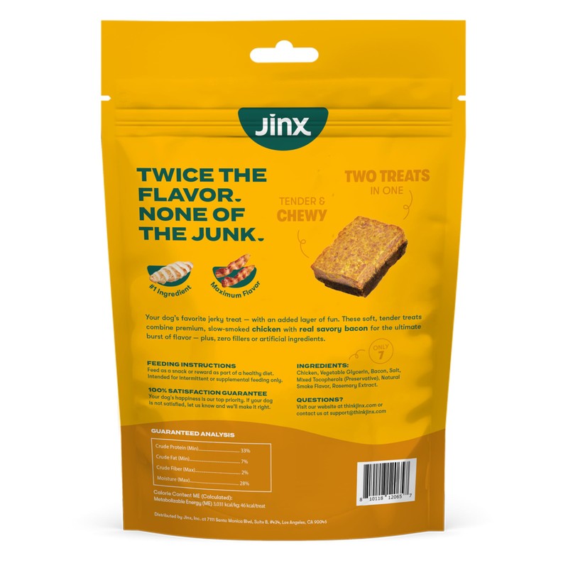 Jinx Chicken & Bacon Layers Jerky Dog Treats - 5oz