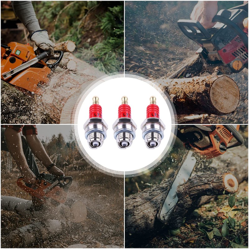 Atunee 3 Pack L7T Spark Plug for 2-Stroke Small Engine