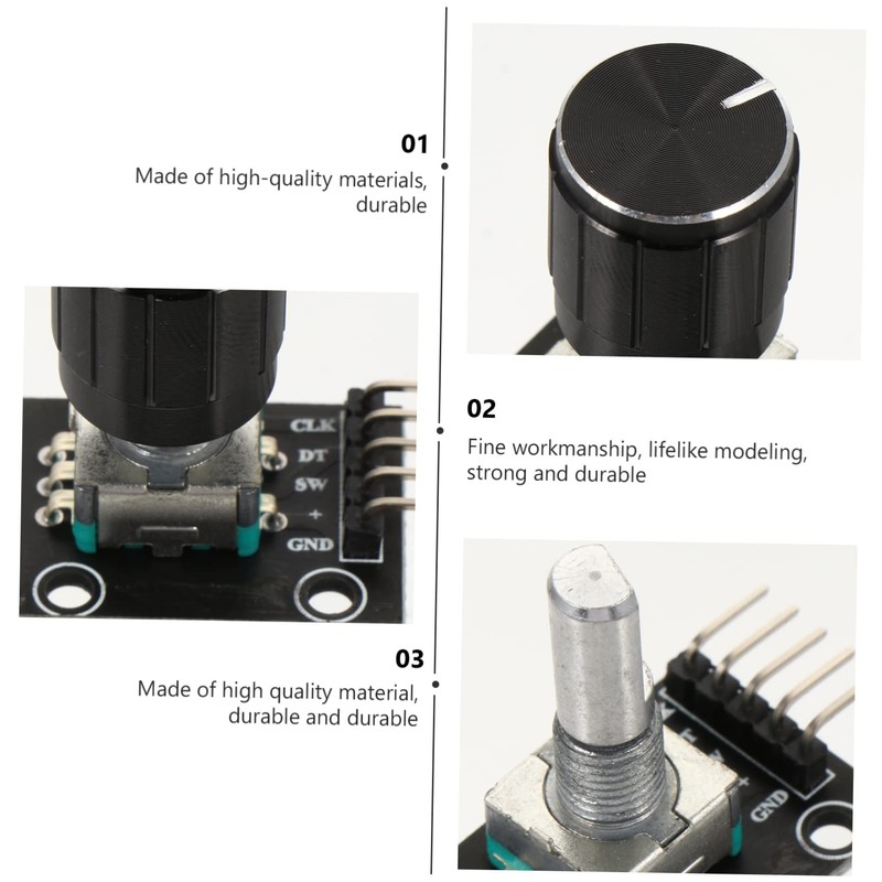 TEHAUX Rotary Encoder Module 5 Pcs Digital Potentiometer Rotary Ky-040
